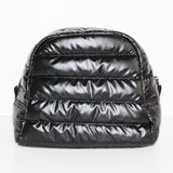 COSMETIC PUFFER BAG - Black