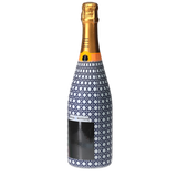 Navy & White Cane  Champagne
