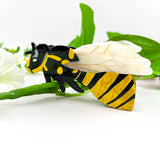 🐝 Queen Bee Elegance – Acetate Honeybee Claw Clip: Yellow