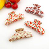 Fruity Hair Clip, Cherry & Strawberry Hair Claw Clip: Cherry-C
