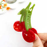 Original Juicy Cherry Acetate Fruit Hair Claw Clip: Red
