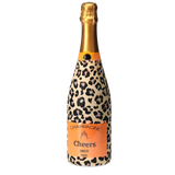 Tan Leopard Champagne Bottle Wrap