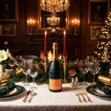 Blue & Green Christmas Tartan Champagne Bottle Wrap