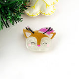 Christmas Reindeer Antler Hair Clip,Festive Winter Claw Clip