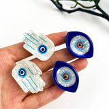 Mini Blue Sun Eye Acrylic Hair Claw Clip: Eye