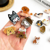 Mini Dog Series Hair Claw Clips, Cute Puppy Animal Hair Clip: K