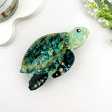 🐢 Stylish Sea Turtle Hair Claw – Trendy PVC Animal Clip: Green