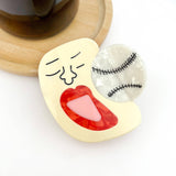 Baseball Series Claw Clip, Sports Day Souvenir Hair Clip: Bat-Brown