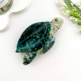 🐢 Stylish Sea Turtle Hair Claw – Trendy PVC Animal Clip: Blue