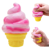 Nice cream cone Ice pop squishy fidget toy for stress relief: Ice pop-pink&blue