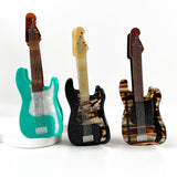 Fun Guitar Acetate Hair Clip, Instrument Shaped Hair Claw: Green