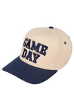 C.C GAME DAY Embroidered Cotton Baseball Cap: Navy