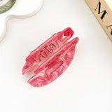 Retro Cartoon Telephone Acrylic Hair Claw Clip: Pink
