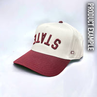 The Upside Down Two-Tone Hat - Customizable: Red & Cream