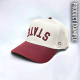 The Upside Down Two-Tone Hat - Customizable: Red & Cream