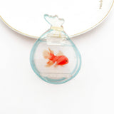 New Design Fish in Transparent Bag Acrylic Hair Claw Clip: Goldfish
