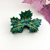 Maple Leaf Hair Claw Clips – Autumnal Nature Charm: LightAmber