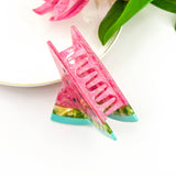Fresh & Elegant Watermelon Acetate Hair Claw Clip: Pink