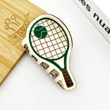 Tennis Racket Claw Clip, Sports Series Hair Clip: Beige