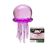 Sequin Glitter jellyfish squishy sensory toy-no brand: Jelly Green-Highly recommended
