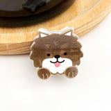 Mini Dog Series Hair Claw Clips, Cute Puppy Animal Hair Clip: K