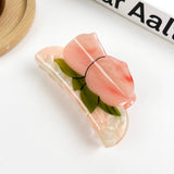 Peach Acetate Hair Clip Fruit Claw Clips