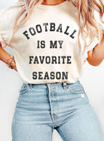 FOOTBALL IS MY FAVORITE SEASON GRAPHIC TSHIRTS: NATURAL