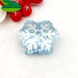 Christmas Festive Acrylic Printed Hair Claw: F