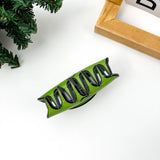 Green Goblin Face Hair Claw Clip: Green