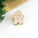 Christmas Mini Hair Claw Clips, Christmas Tree Hair Clip: Santa Hat