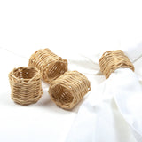 Natural Rattan Napkin Ring Set