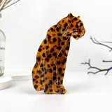 3.94" Exquisite & Wise Jaguar Acetate Hair Claw Clip: Black