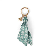Floral Satin Keychain: Rainbow Garden