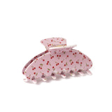 Floral Claw Clip: Blue Stripes