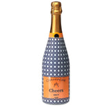 Navy & White Cane  Champagne