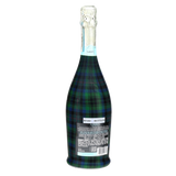 Blue & Green Christmas Tartan Prosecco Bottle Wrap