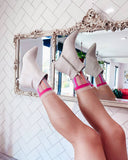 CANDY STRIPE RUFFLE CREW SOCK