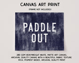 Paddle Out Canvas Art Print Coastal Beach Wall Decor 8x10: 11x14