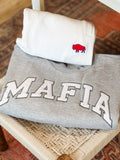 MAFIA GRAY MOCK NECK CREW