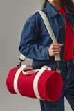 BagBase Mini Barrel Bag | 12 Litre Duffle | Carry Handles | 5 Colours | One Size: Classic Red/Off White / One Size