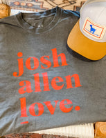 JOSH ALLEN LOVE TEE - VINTAGE DENIM