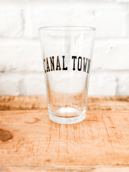 CANAL TOWN PINT GLASS