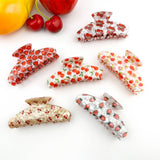 Fruity Hair Clip, Cherry & Strawberry Hair Claw Clip: Cherry-C