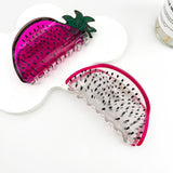 🎨 Fruit Still Life Hair Claw – Artistic PVC Clip 🍇: Avocado