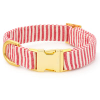 CANDY CANE STRIPE DOG COLLAR