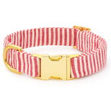 CANDY CANE STRIPE DOG COLLAR