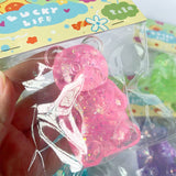Maltose Glitter cute bear squishy toy friends gift: Pink