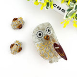 Owl Claw Clip, Large & Mini Hair Clip: White Mini Clip