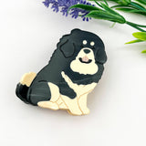 Playful Dachshund & Beagle Acetate Dog Hair Claw Clip: A