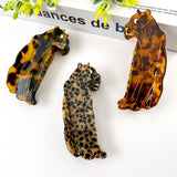 Jaguar Hair Clip,Animal Acetate Claw Clip: B1
